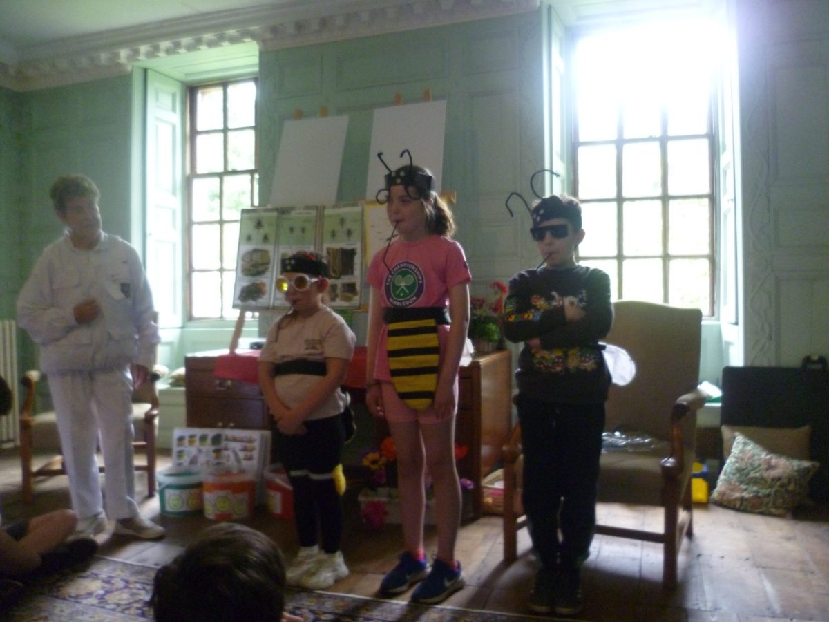 Dressed up as bees